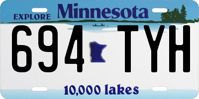 MN license plate 694TYH