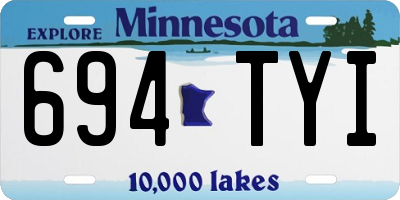 MN license plate 694TYI