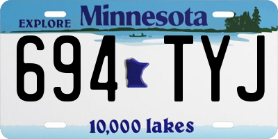 MN license plate 694TYJ