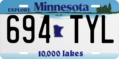 MN license plate 694TYL