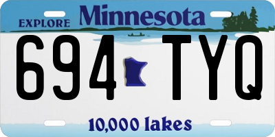 MN license plate 694TYQ