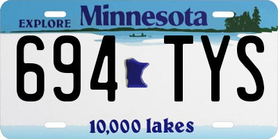 MN license plate 694TYS