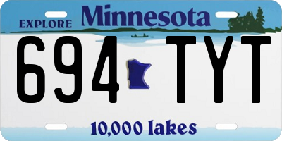 MN license plate 694TYT