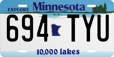 MN license plate 694TYU