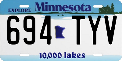 MN license plate 694TYV