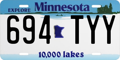 MN license plate 694TYY