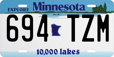 MN license plate 694TZM