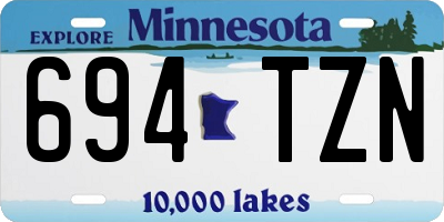 MN license plate 694TZN