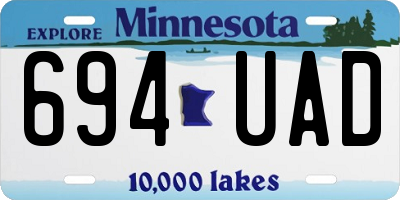MN license plate 694UAD