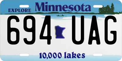 MN license plate 694UAG