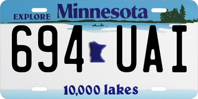 MN license plate 694UAI