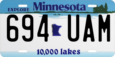 MN license plate 694UAM