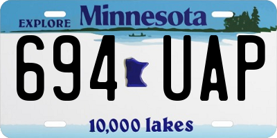 MN license plate 694UAP