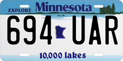 MN license plate 694UAR