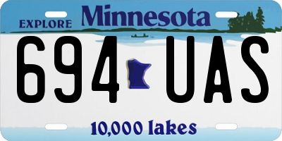 MN license plate 694UAS