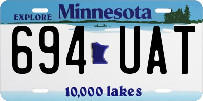 MN license plate 694UAT