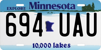 MN license plate 694UAU