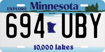 MN license plate 694UBY