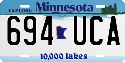 MN license plate 694UCA