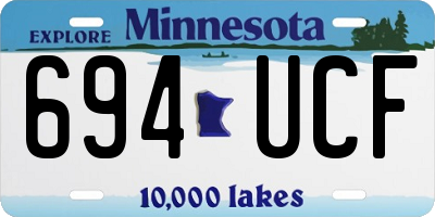 MN license plate 694UCF