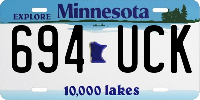 MN license plate 694UCK