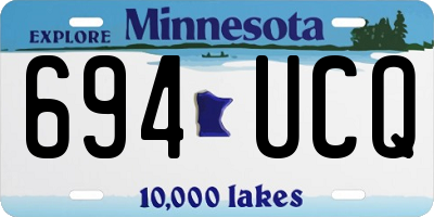 MN license plate 694UCQ