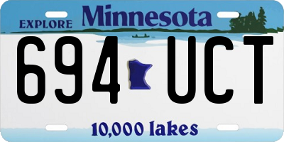 MN license plate 694UCT