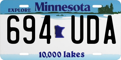 MN license plate 694UDA