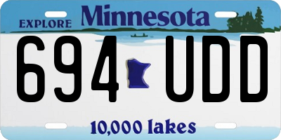 MN license plate 694UDD