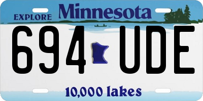 MN license plate 694UDE