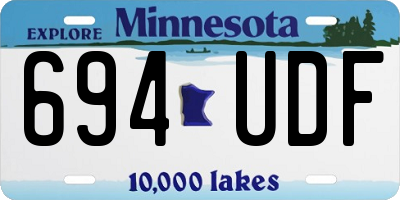 MN license plate 694UDF