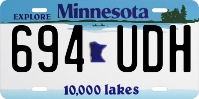 MN license plate 694UDH
