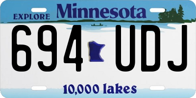 MN license plate 694UDJ