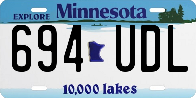 MN license plate 694UDL