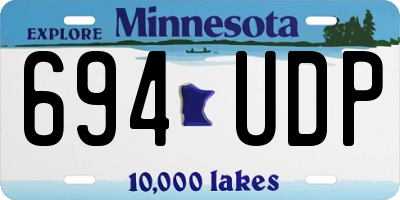 MN license plate 694UDP