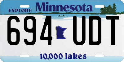 MN license plate 694UDT