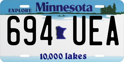 MN license plate 694UEA