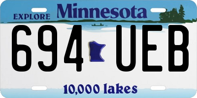 MN license plate 694UEB