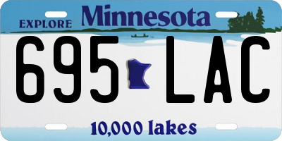 MN license plate 695LAC