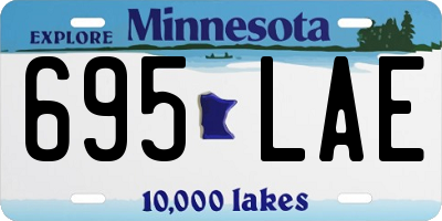 MN license plate 695LAE