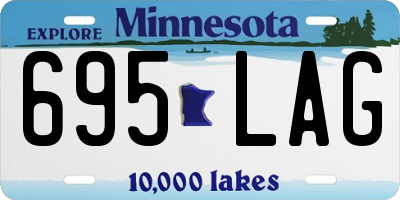 MN license plate 695LAG