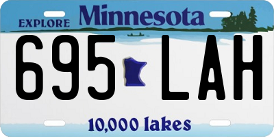 MN license plate 695LAH