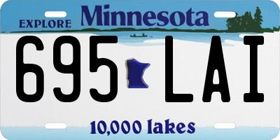 MN license plate 695LAI