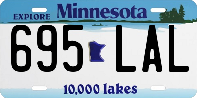 MN license plate 695LAL