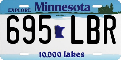 MN license plate 695LBR