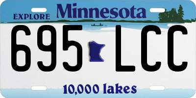 MN license plate 695LCC