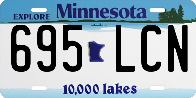 MN license plate 695LCN