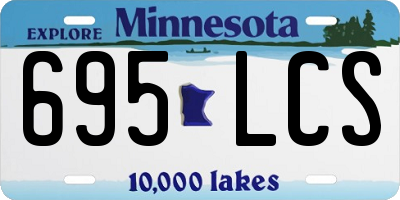 MN license plate 695LCS