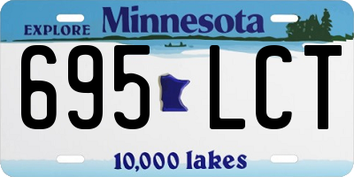 MN license plate 695LCT