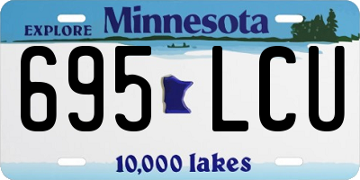 MN license plate 695LCU